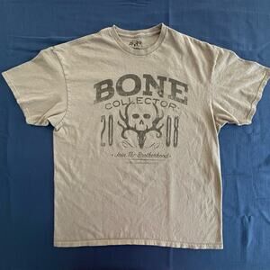 Bone Collector Hunting Tee Men’s XL Deer Rack Skull RealTree Mossy Oak Browning